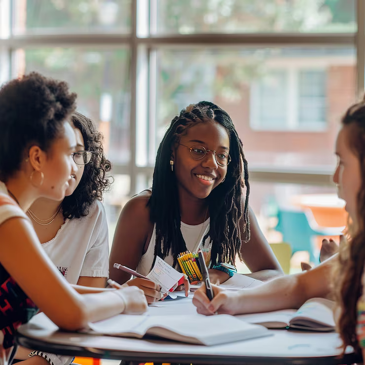Happy Nairobi students learning together